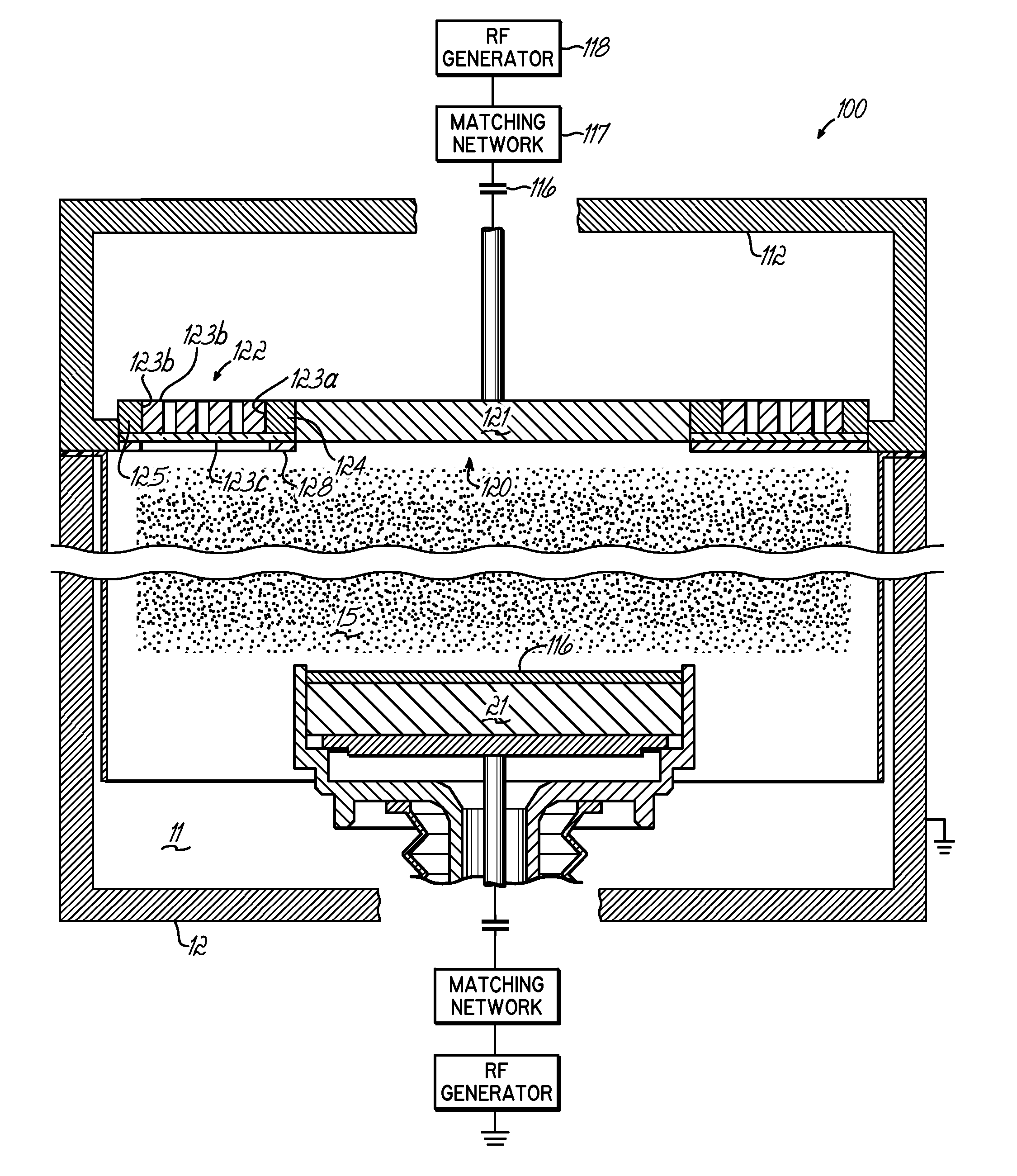 Etch system with integrated inductive coupling