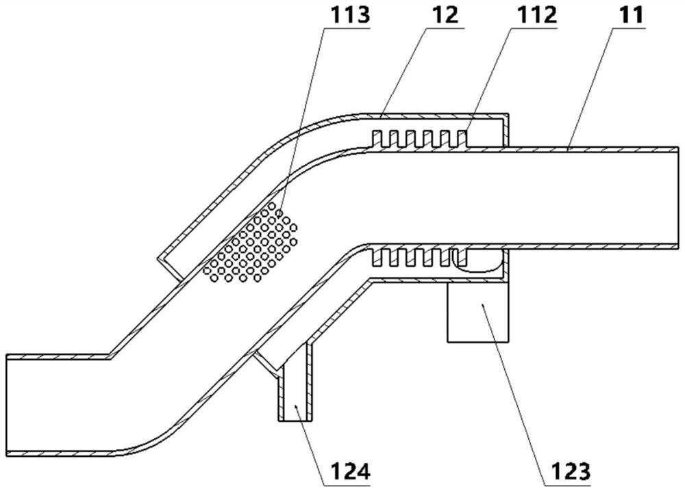 Exhaust gas recirculation gas inlet device