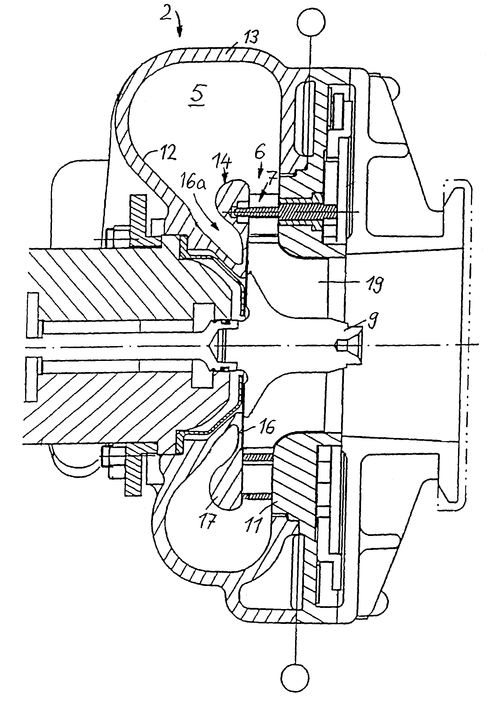 Exhaust-gas turbocharger for an internal combustion engine with variable turbine geometry