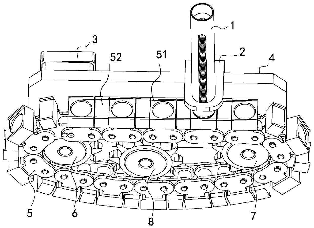 A chain gasket quantitative supply and assembly equipment