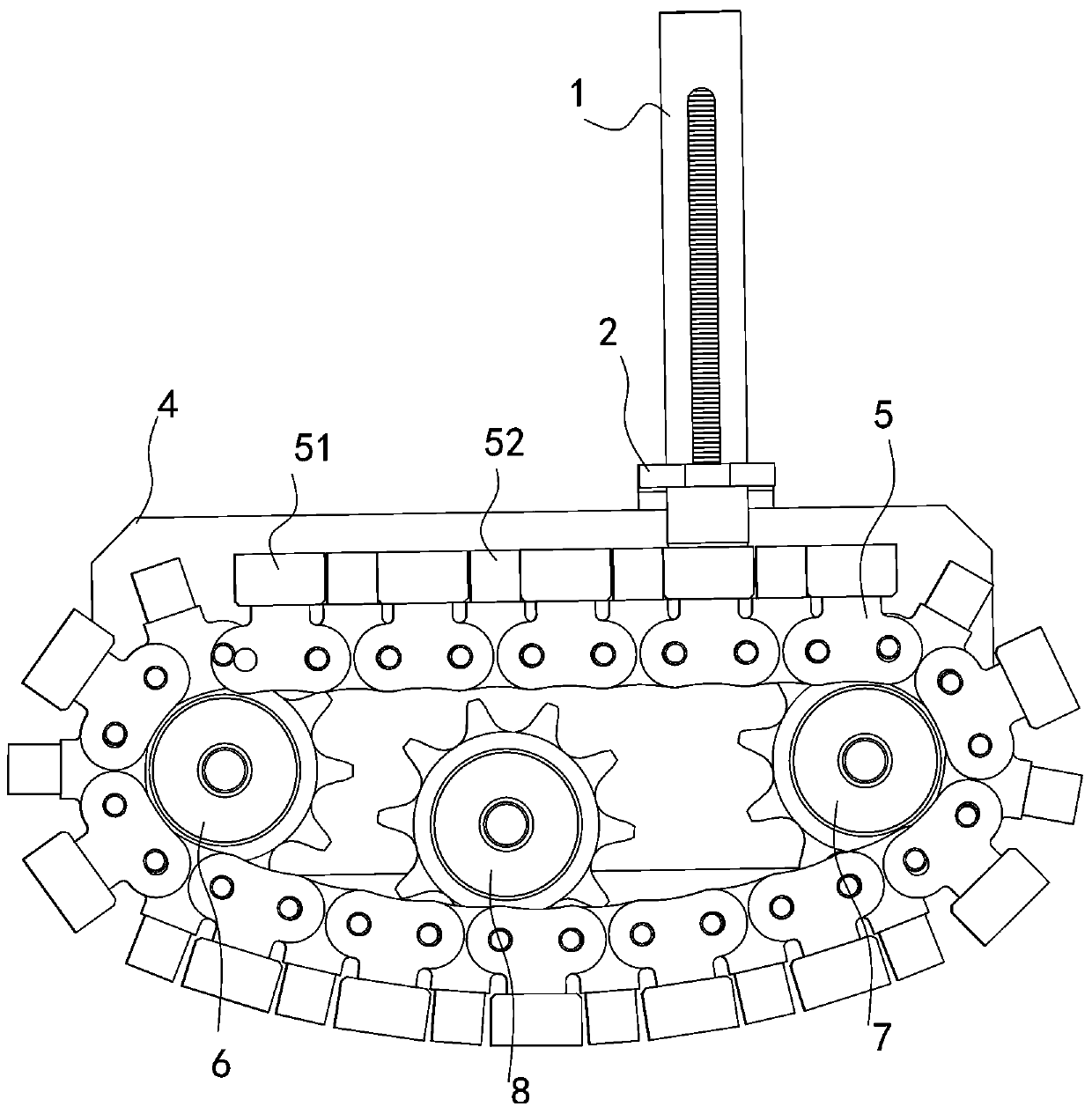 A chain gasket quantitative supply and assembly equipment