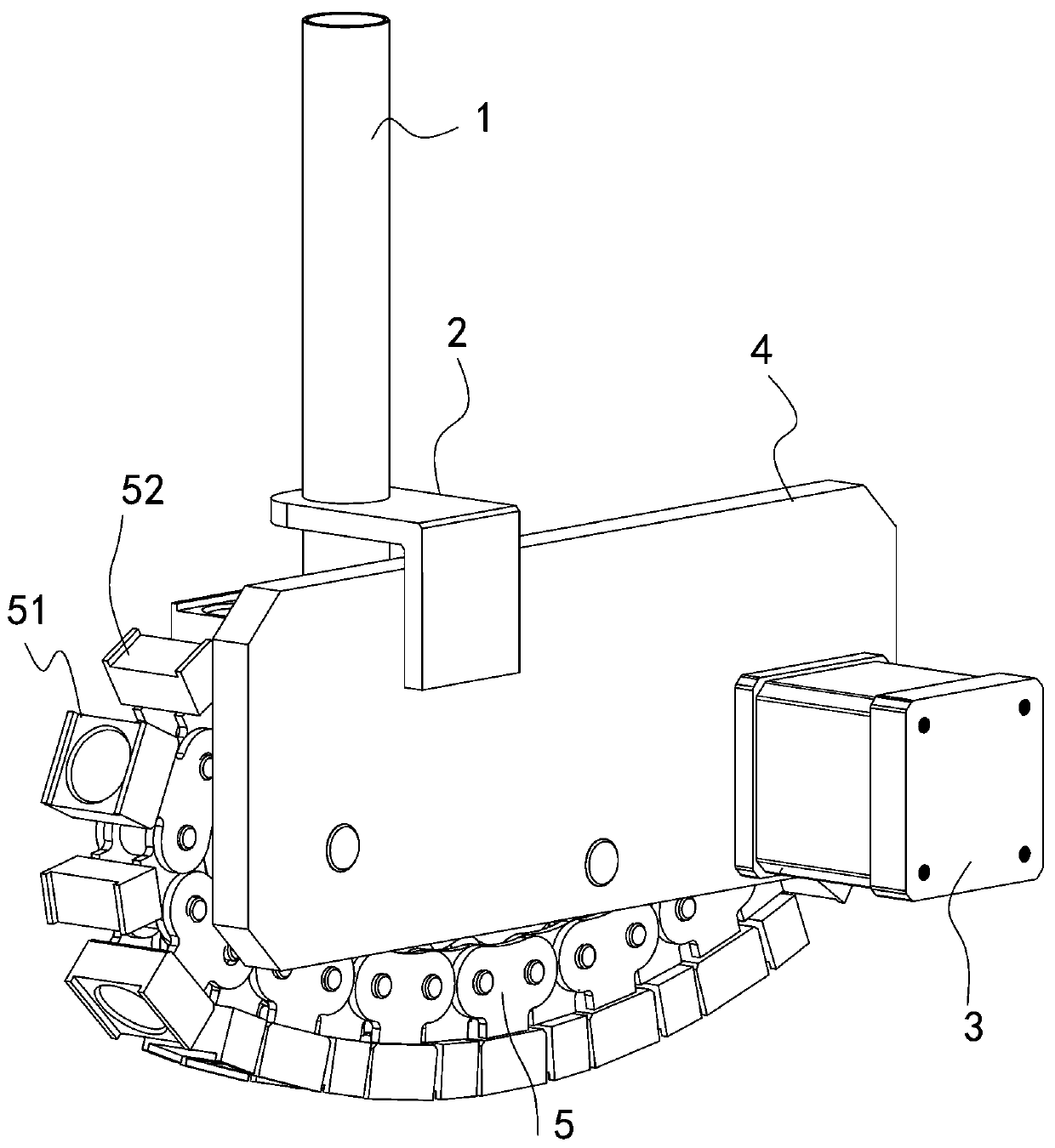 A chain gasket quantitative supply and assembly equipment