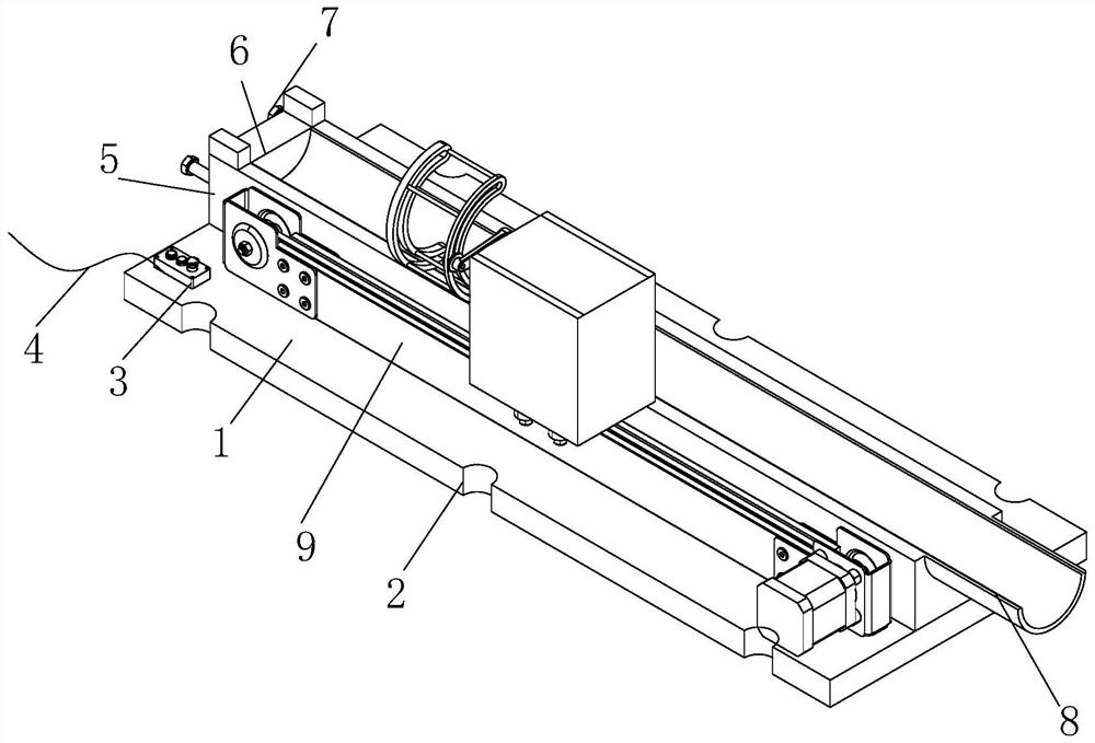 Auxiliary mechanism for end socket pipeline inner wall cleaning device