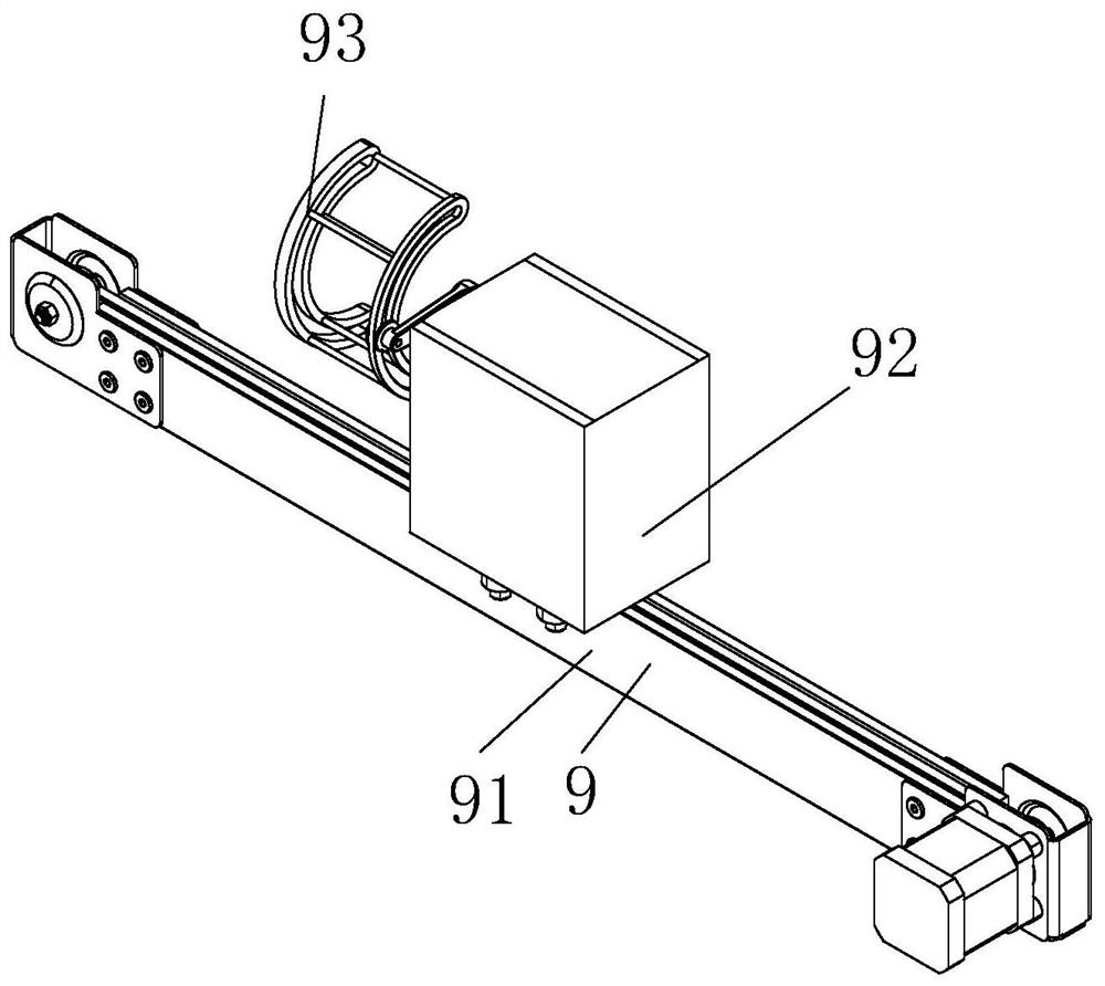 Auxiliary mechanism for end socket pipeline inner wall cleaning device