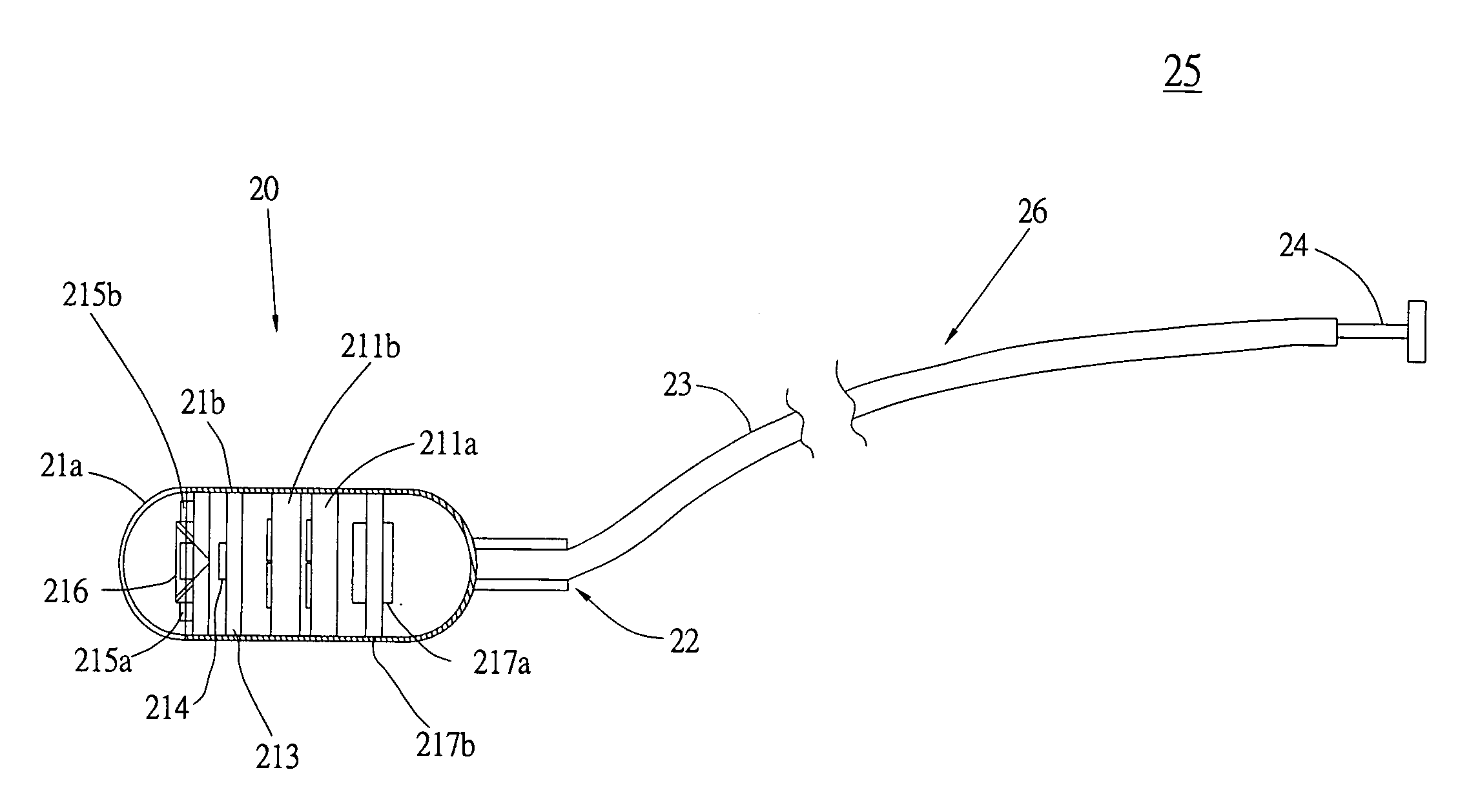 Memory-type two-section endoscopic system