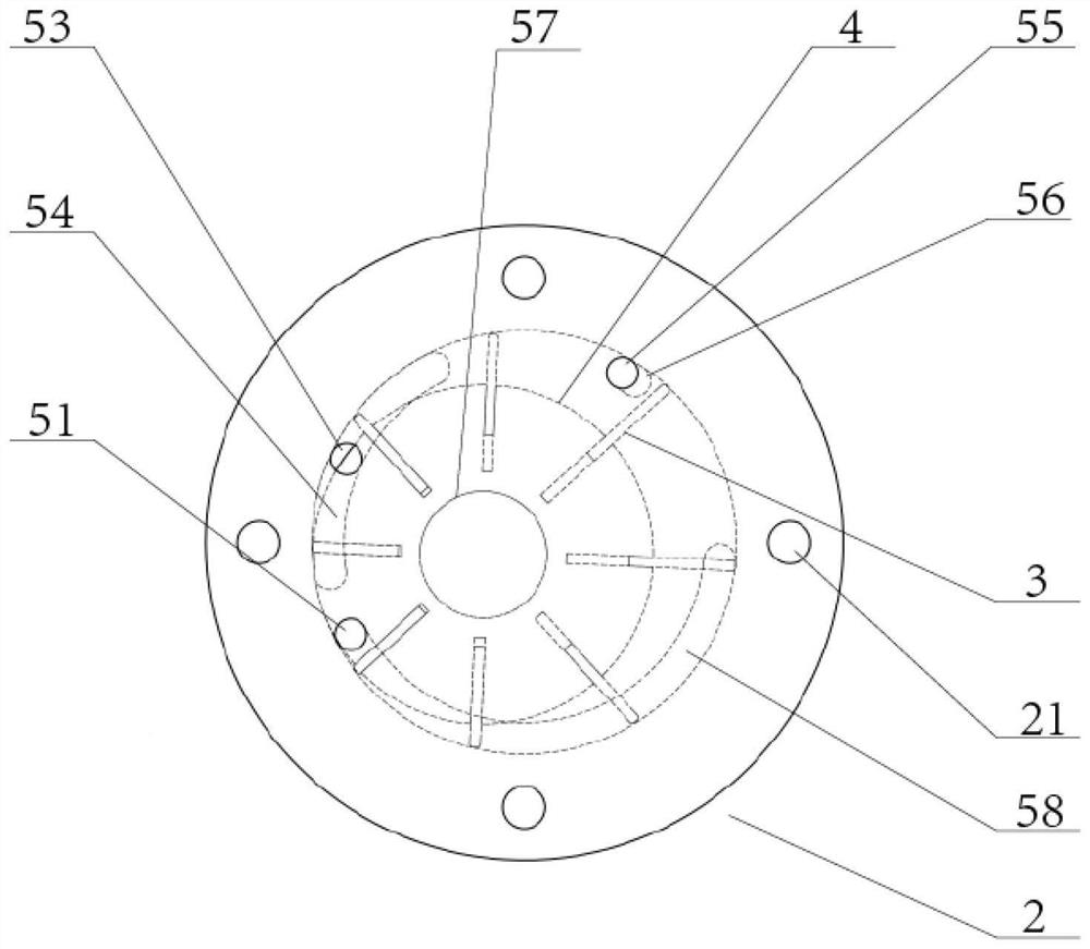 Sliding vane type pressure matcher