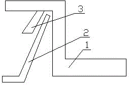 A guide rail for a train maintenance place