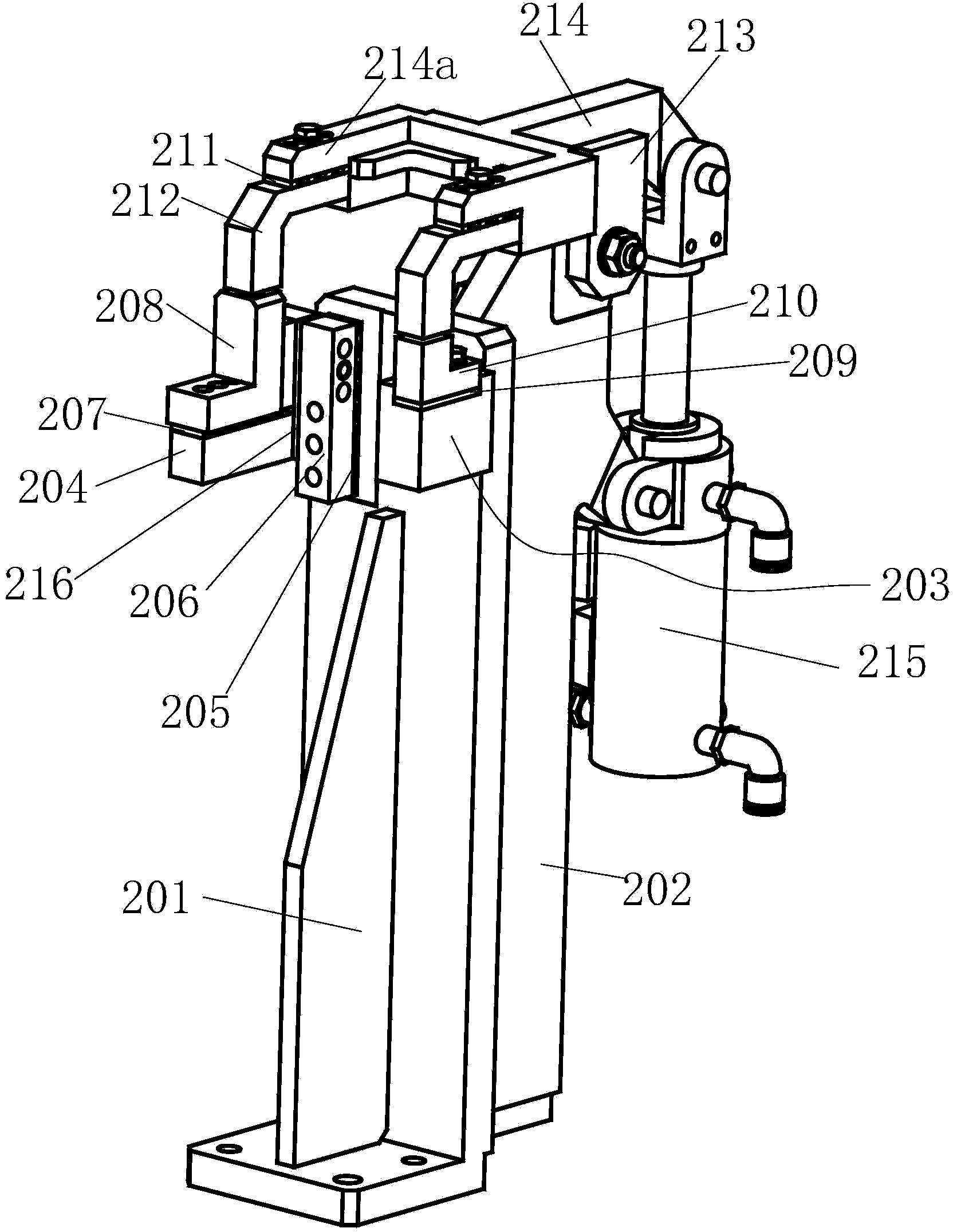 Welding fixture for instrument panel beam attached part group