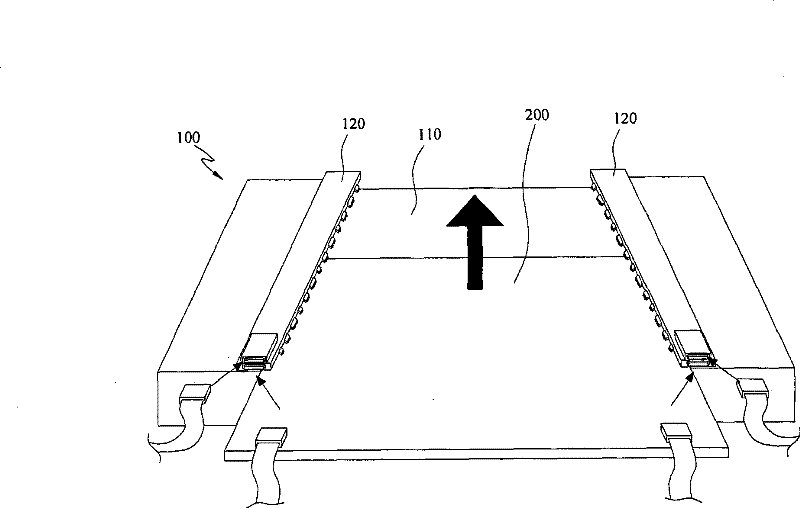 Display panel test fixture and test method