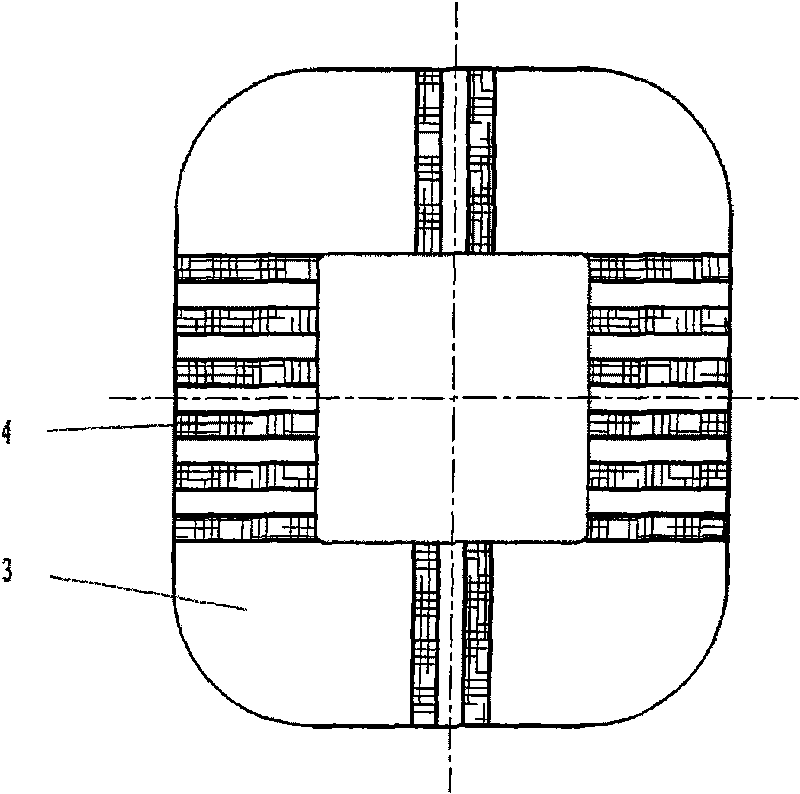 Structure for fastening amorphous alloy transformer body and method for assembling transformer body