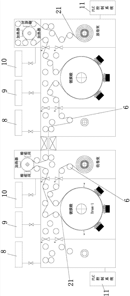 Modular manufacturing multi-purpose winding-type vacuum coating machine
