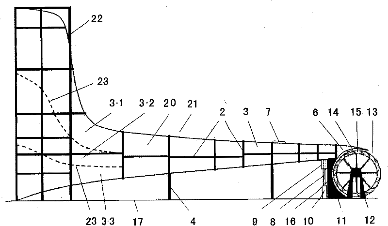 Wind-collecting wind wheel device and wind power generation equipment