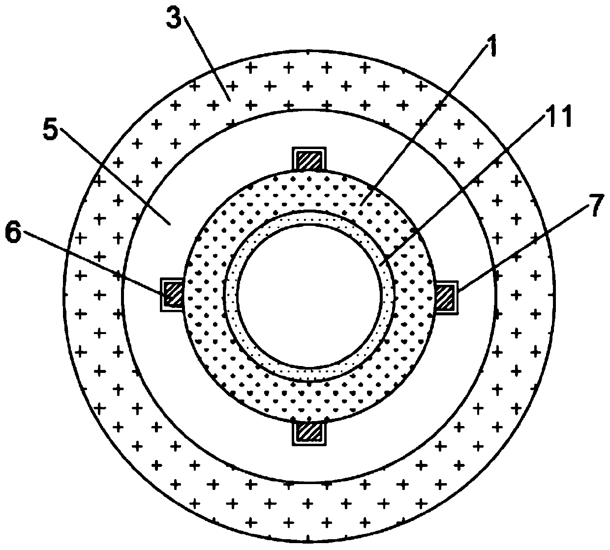 A semi-rigid cable welding void rate control method and supporting tooling