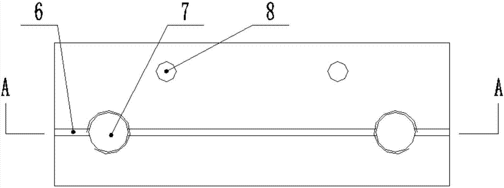 Guide positioning wheel set of piston rod of hydraulic seed cutting machine