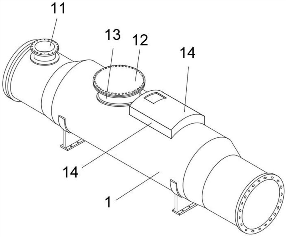 Textile production wastewater treatment flocculation and cutting device