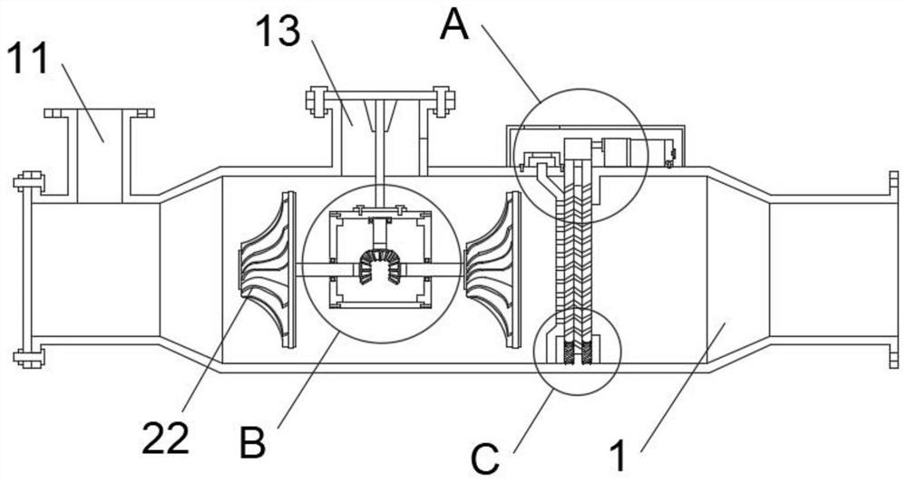 Textile production wastewater treatment flocculation and cutting device