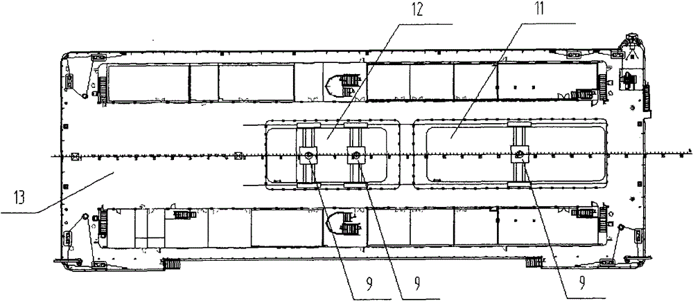 Design method for multiple functional measurement areas of large hydroacoustic measurement and test ship