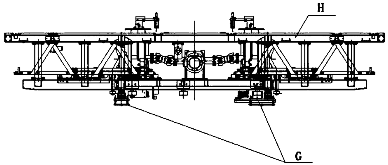 Continuous electricity drawing communicating rail for conveying assembly