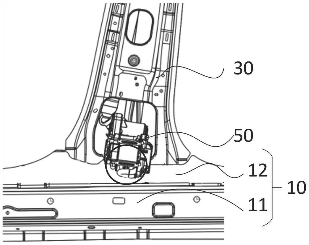 Safety belt mounting structure - Eureka | Patsnap develop intelligence ...