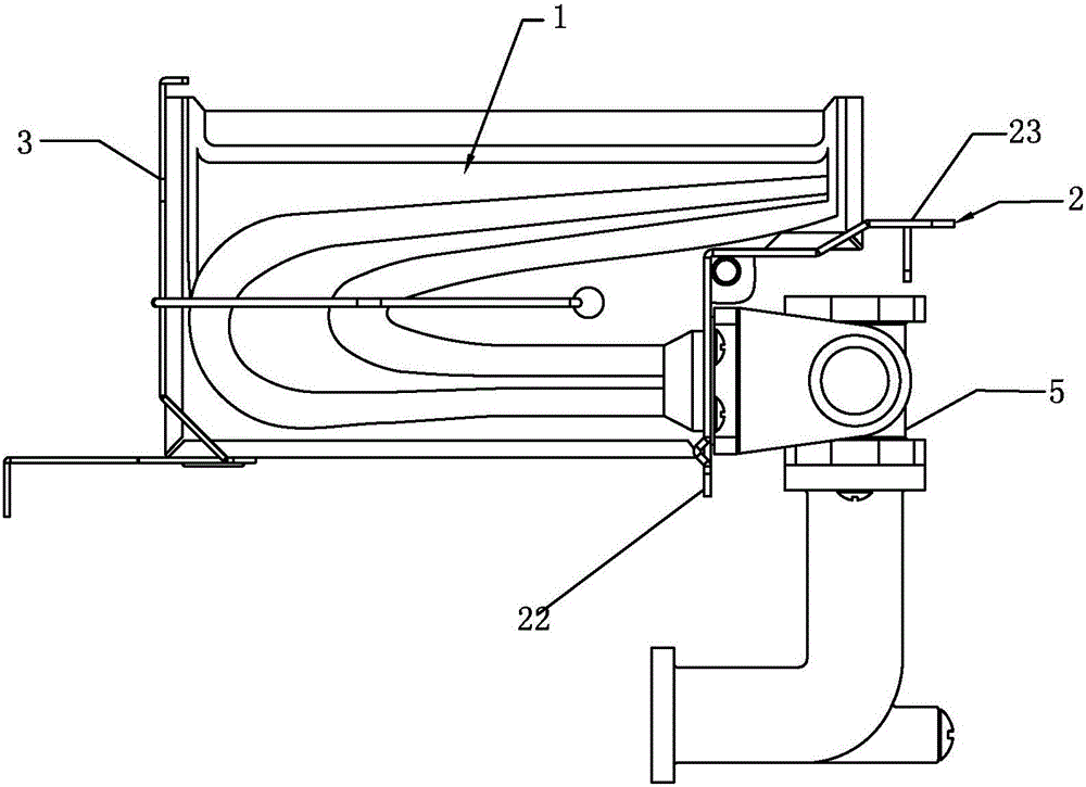 Combustion assembly of gas water heater