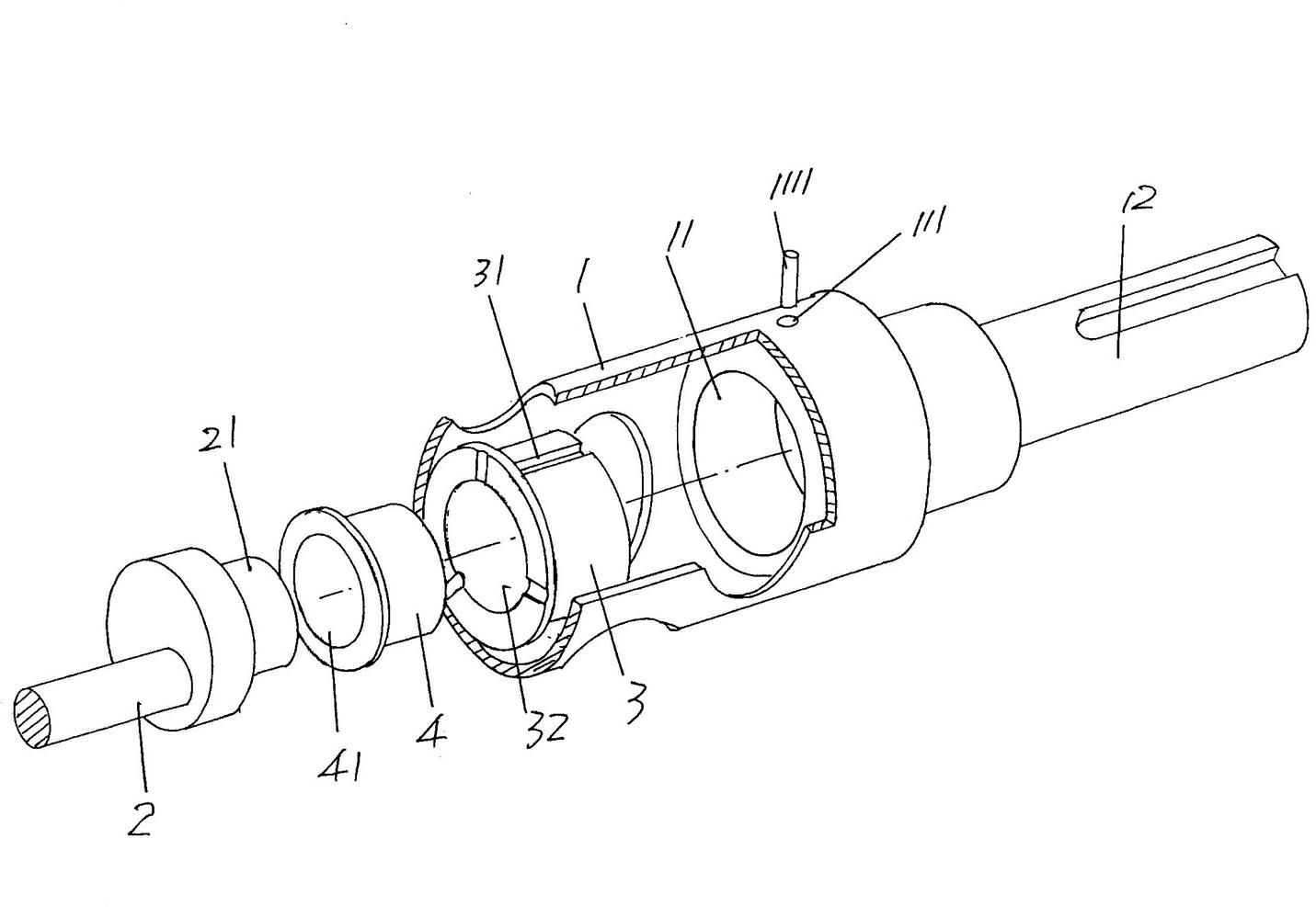 Matching structure for porous stirring shaft and eccentric rod of ice cream machine