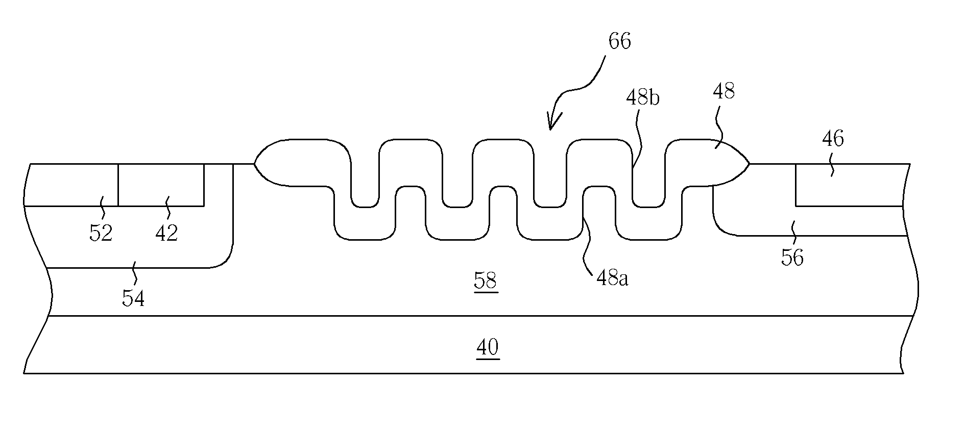 MOS transistor device structure combining Si-trench and field plate structures for high voltage device