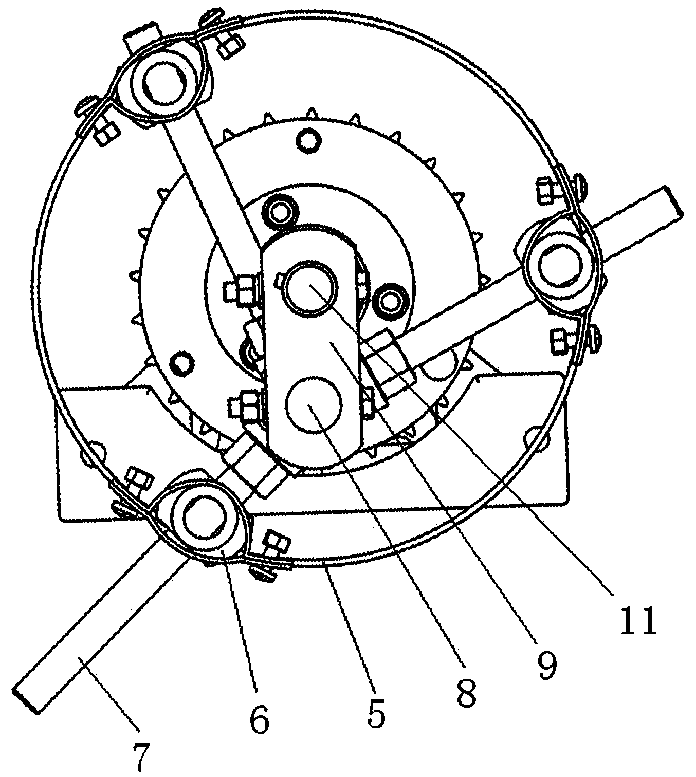 Swath wheel of bundling machine