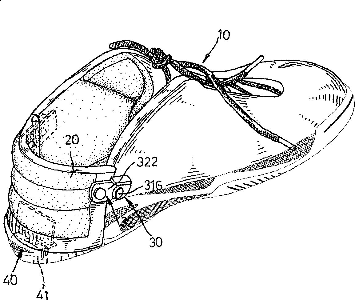 Sport shoes with removable heel part