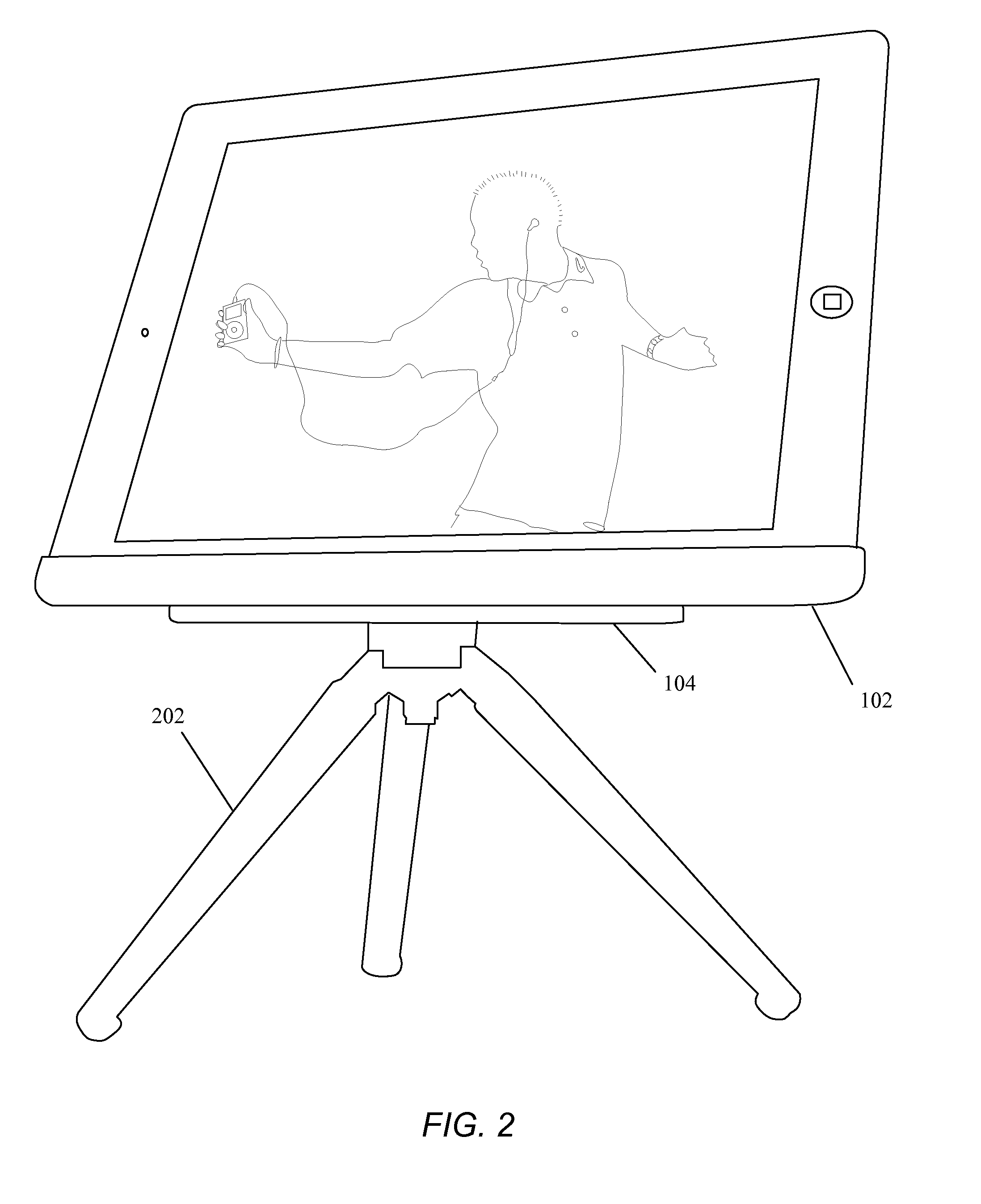 Magnetic stand for tablet device
