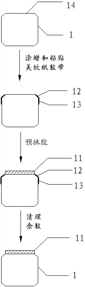 Adhesion method for crystal bar