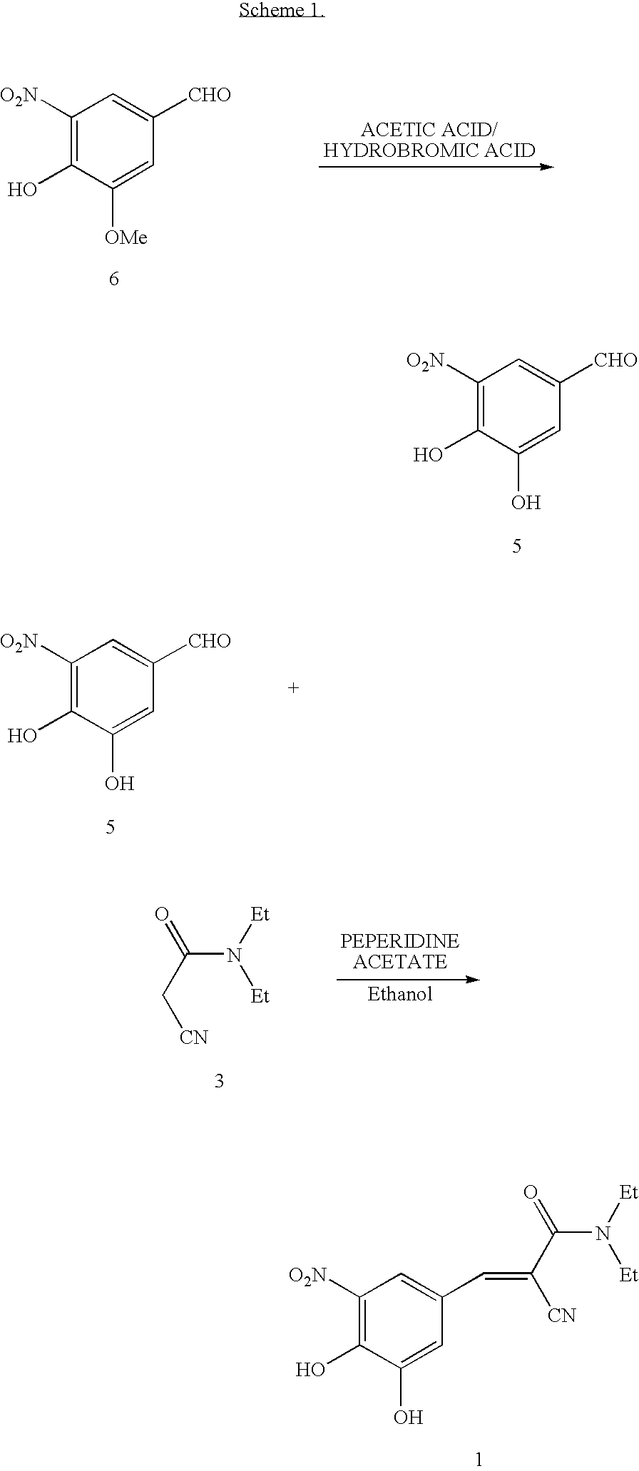 Methods for the preparation of Entacapone