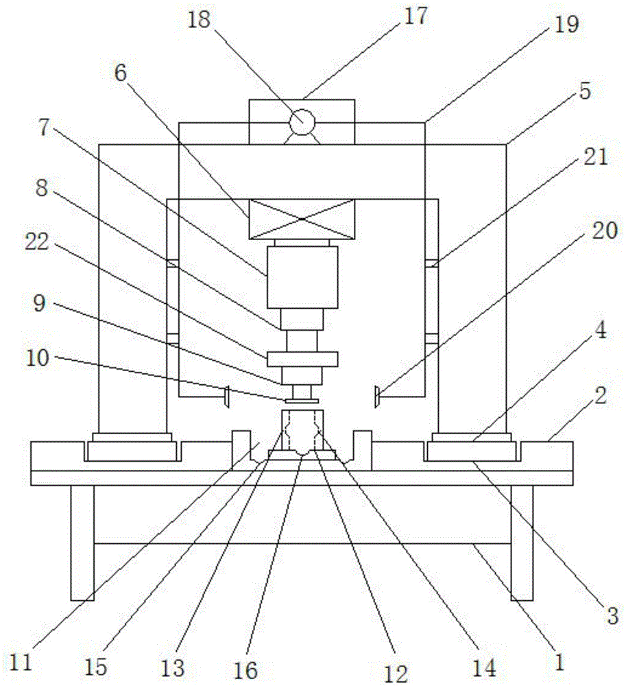 Polishing device for damping framework