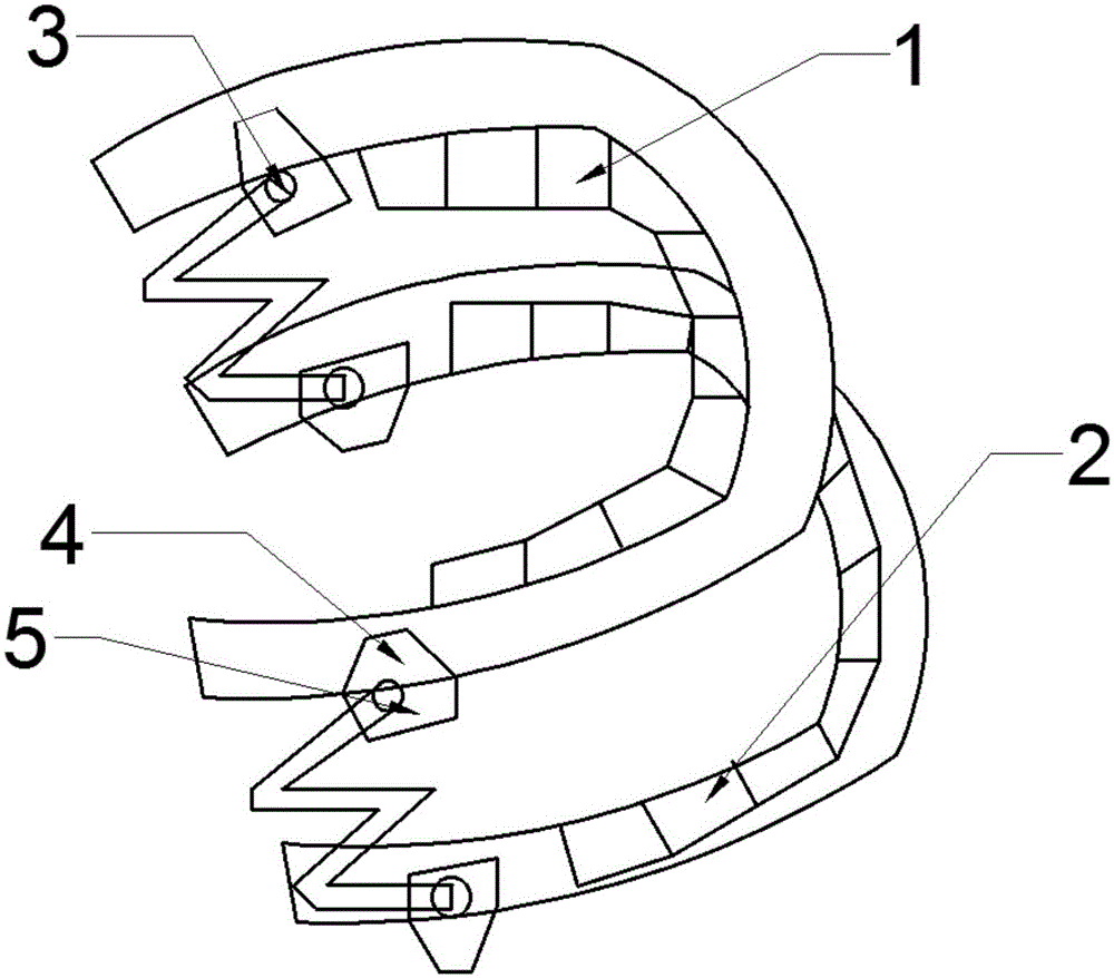 Dental prosthesis capable of improving chewing efficiency