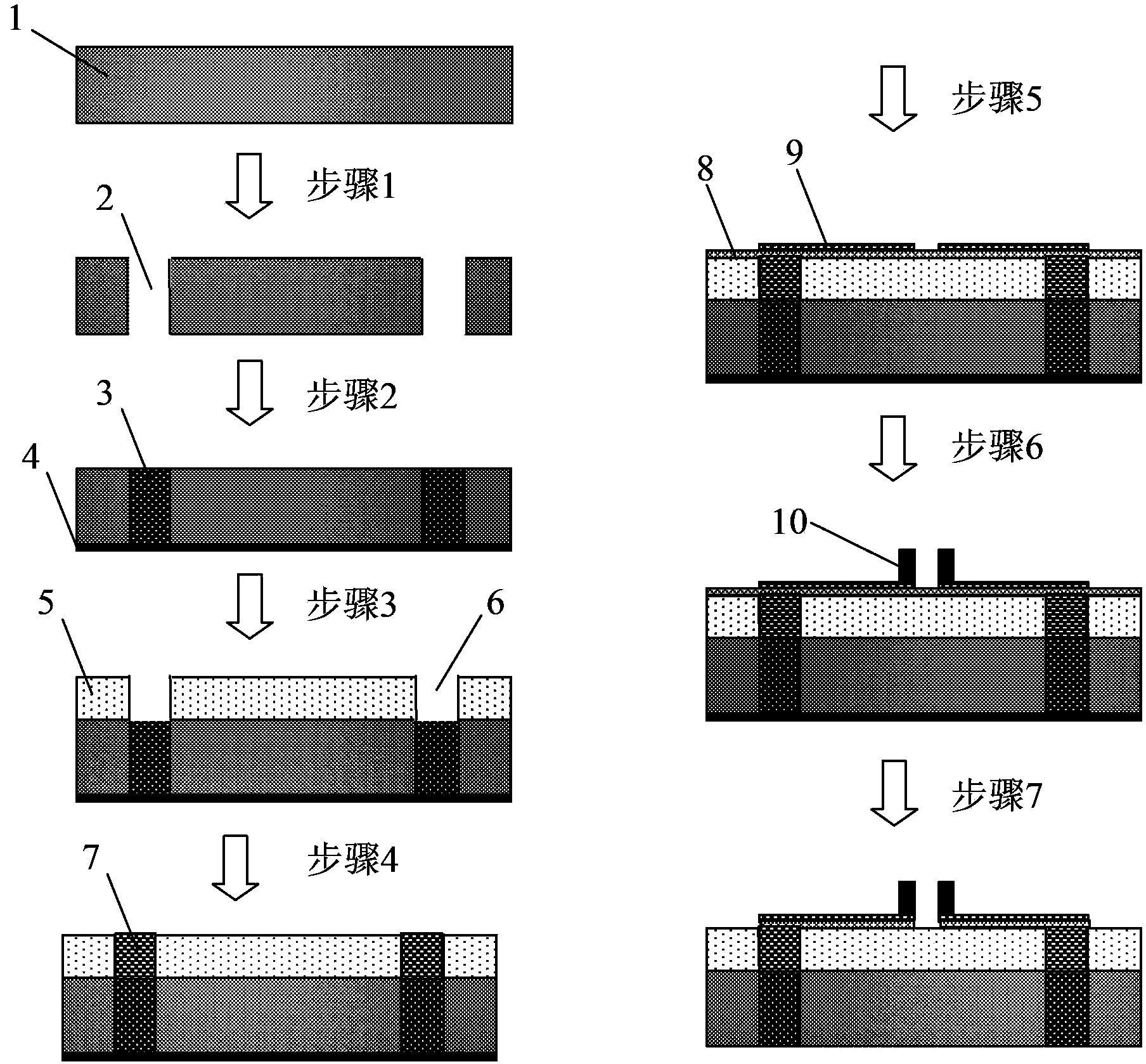 Elastic base/back surface line leading-based micro-electromechanical systems probe card and preparation method thereof
