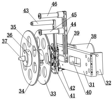 A solar thin film battery delivery device with a traction mechanism