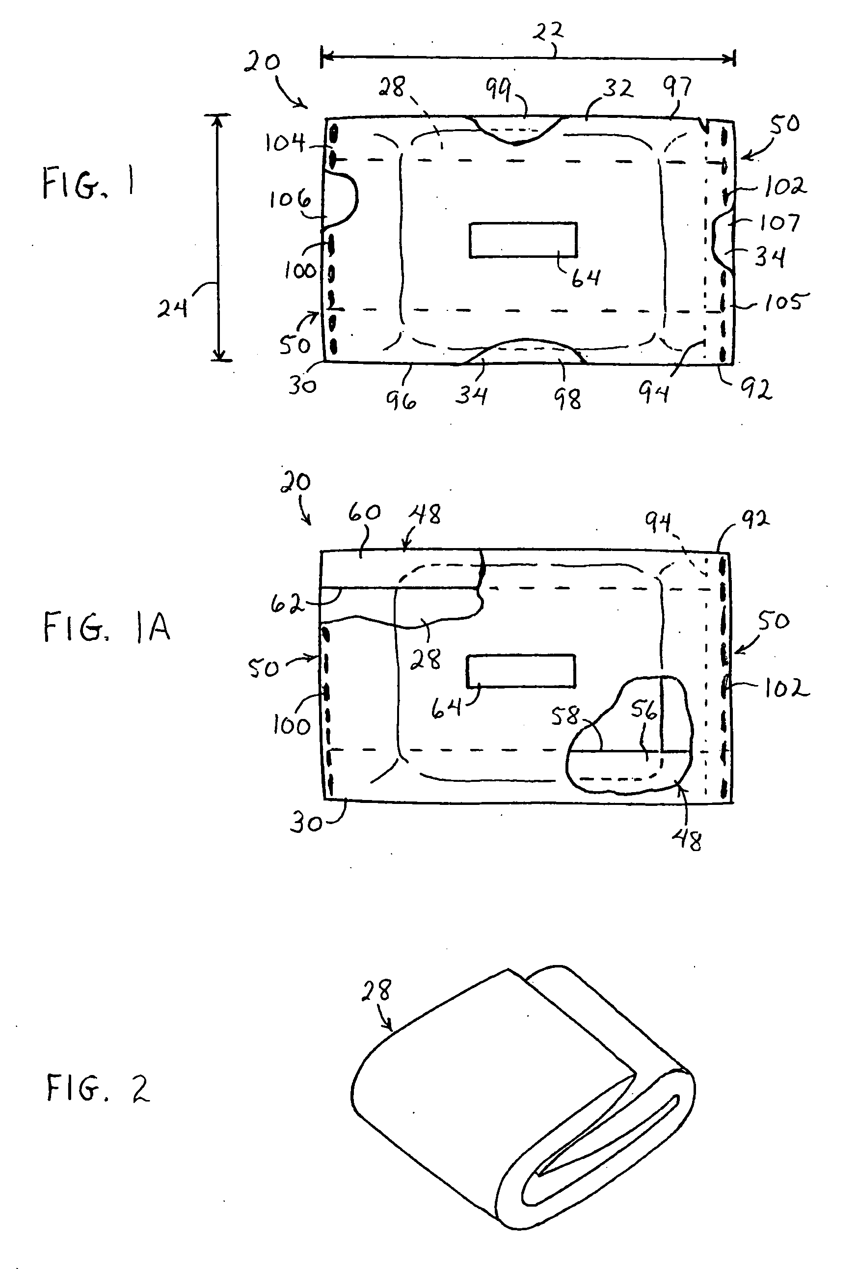 Individual, expandable wrapper for a hygiene product