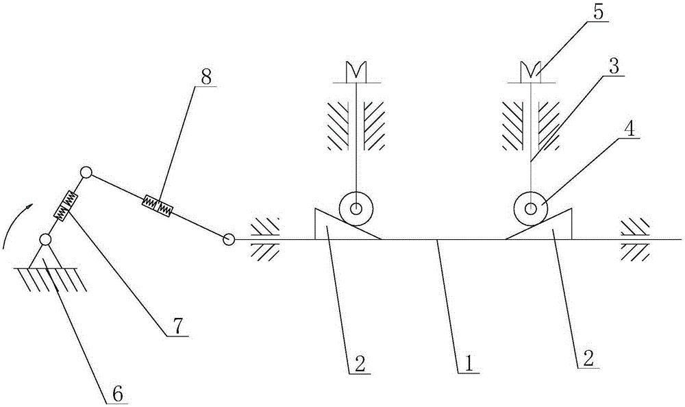 Cathode moving mechanism with crank block