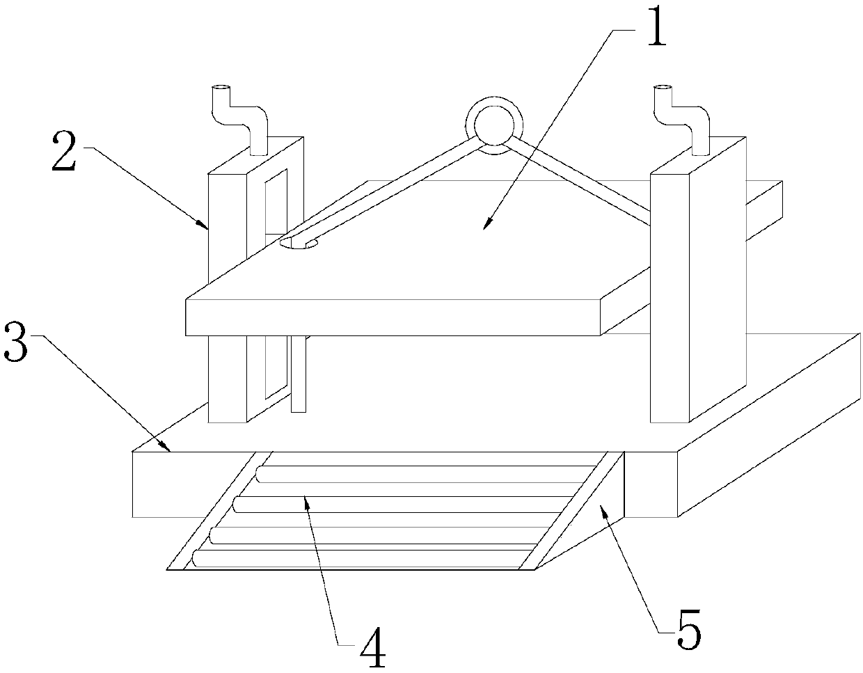 Engine cylinder body lifting tool