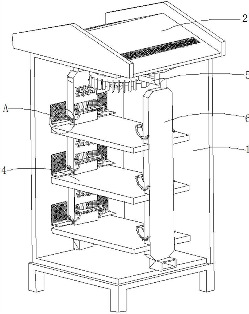 A computer network cabinet capable of increasing cooling effect