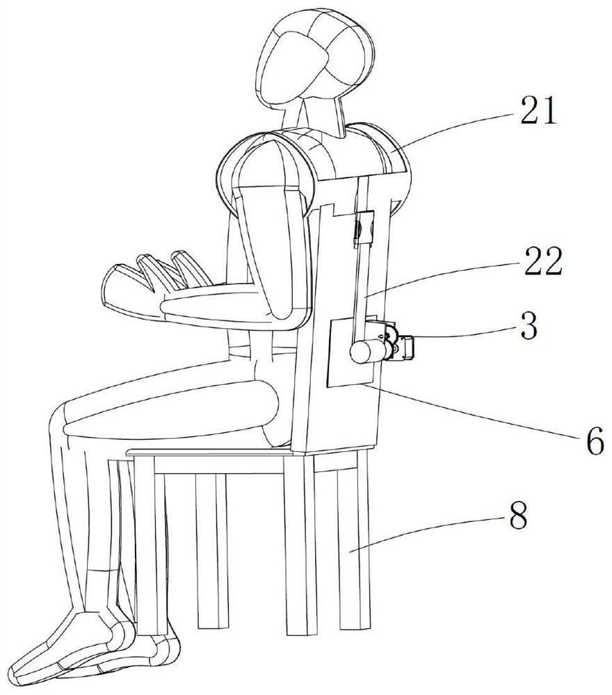 Intelligent limiting device for correcting sitting posture