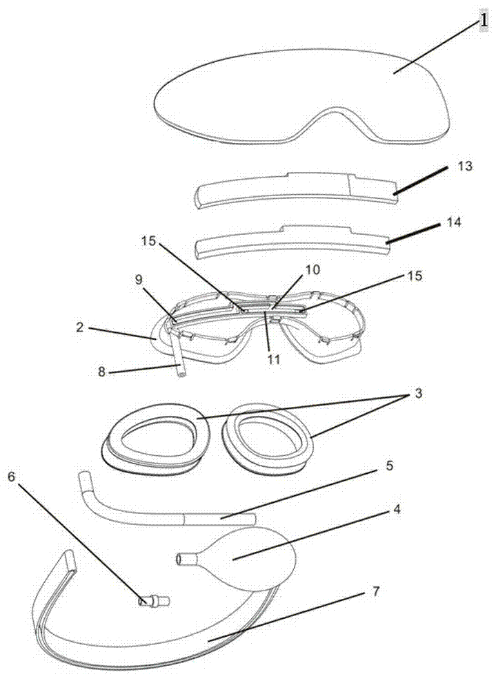 Air pressure type eye fatigue recovery apparatus