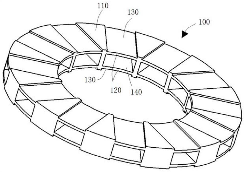 Rotor disc of axial magnetic flux motor and forming method