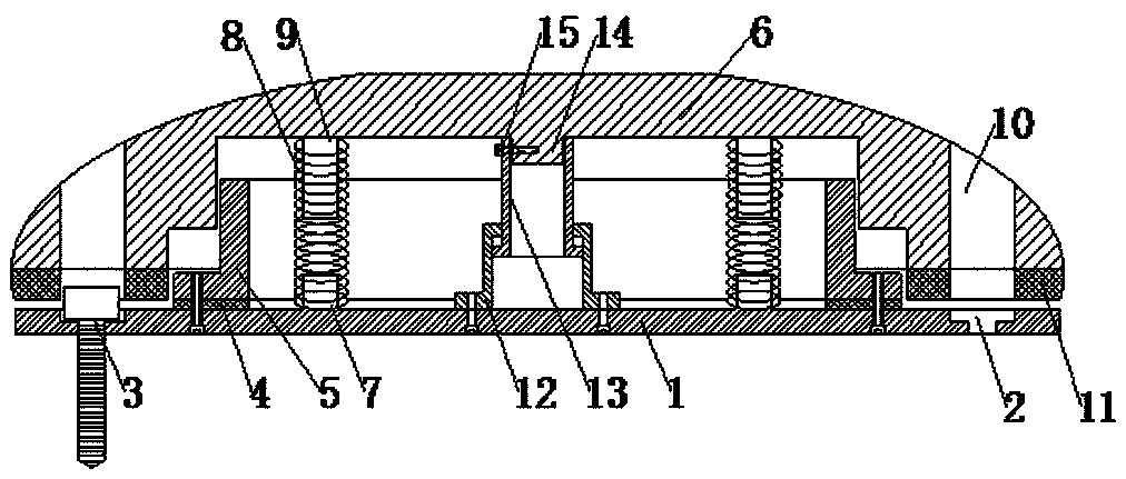 Road surface speed bump with damping function