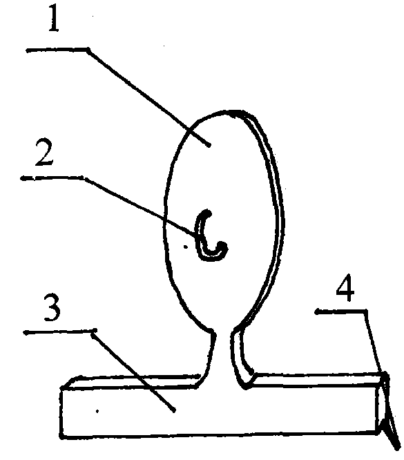 Stabilized multi-point sticky hook frame