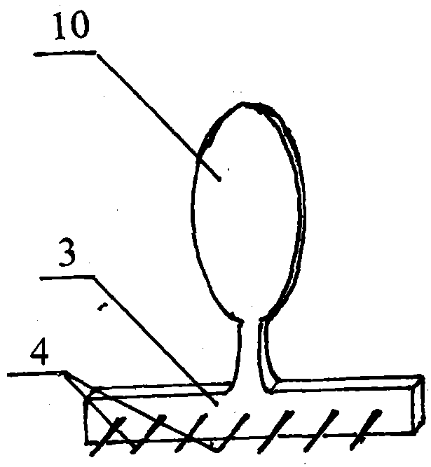 Stabilized multi-point sticky hook frame