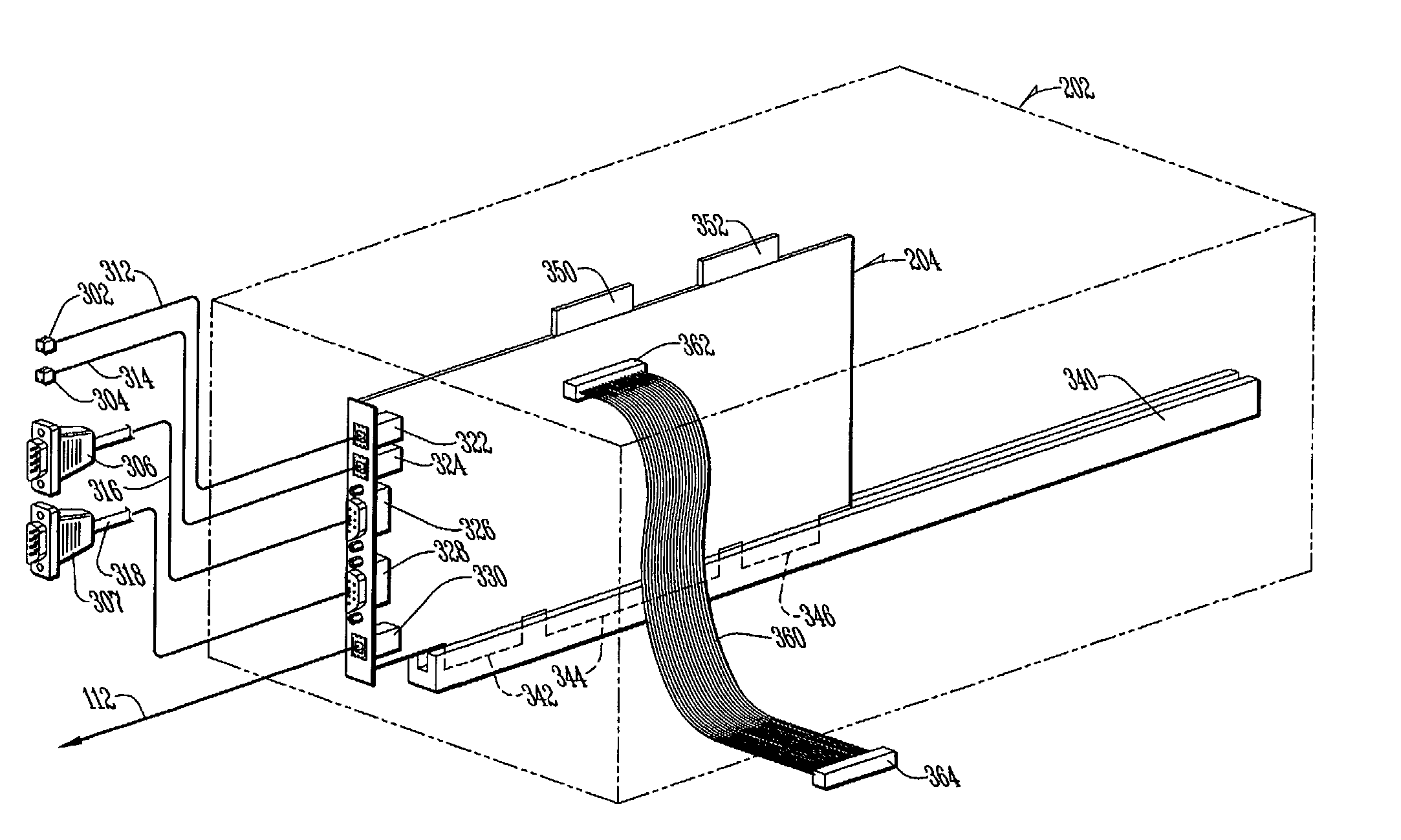 Method and system for extending a distance between a personal computer and a keyboard, video display, a mouse, and serial port