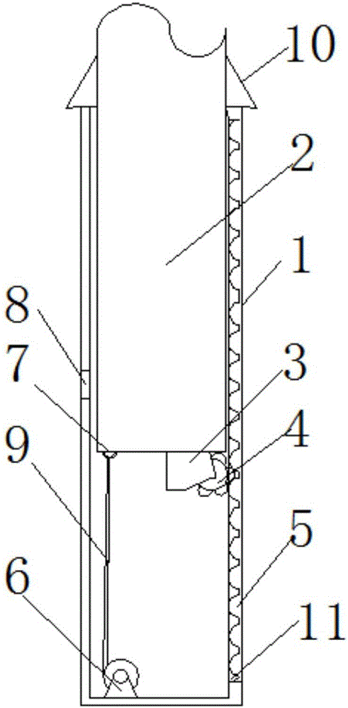 Telescopic and steady type streetlamp pole