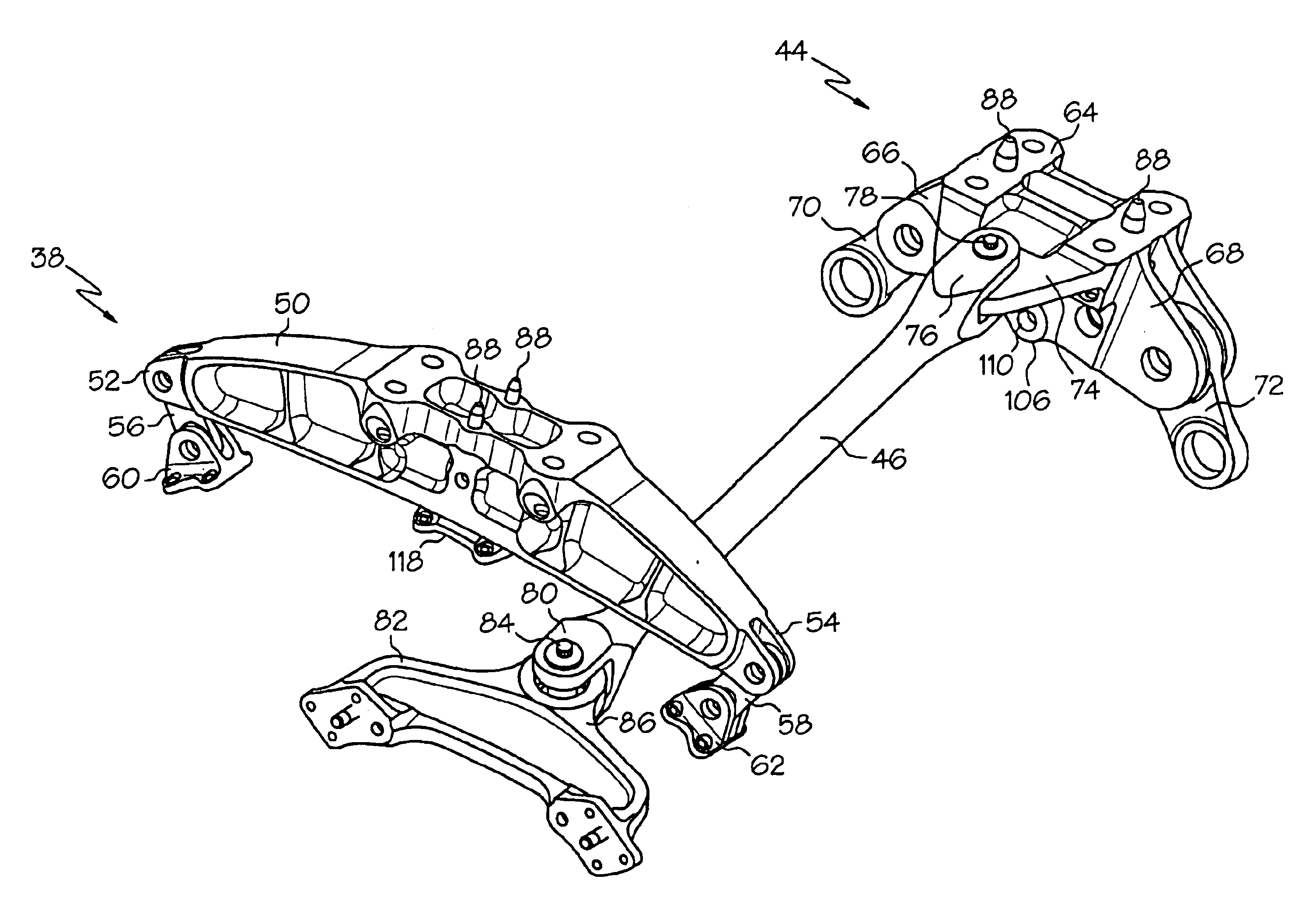 Fail-safe aircraft engine mounting system