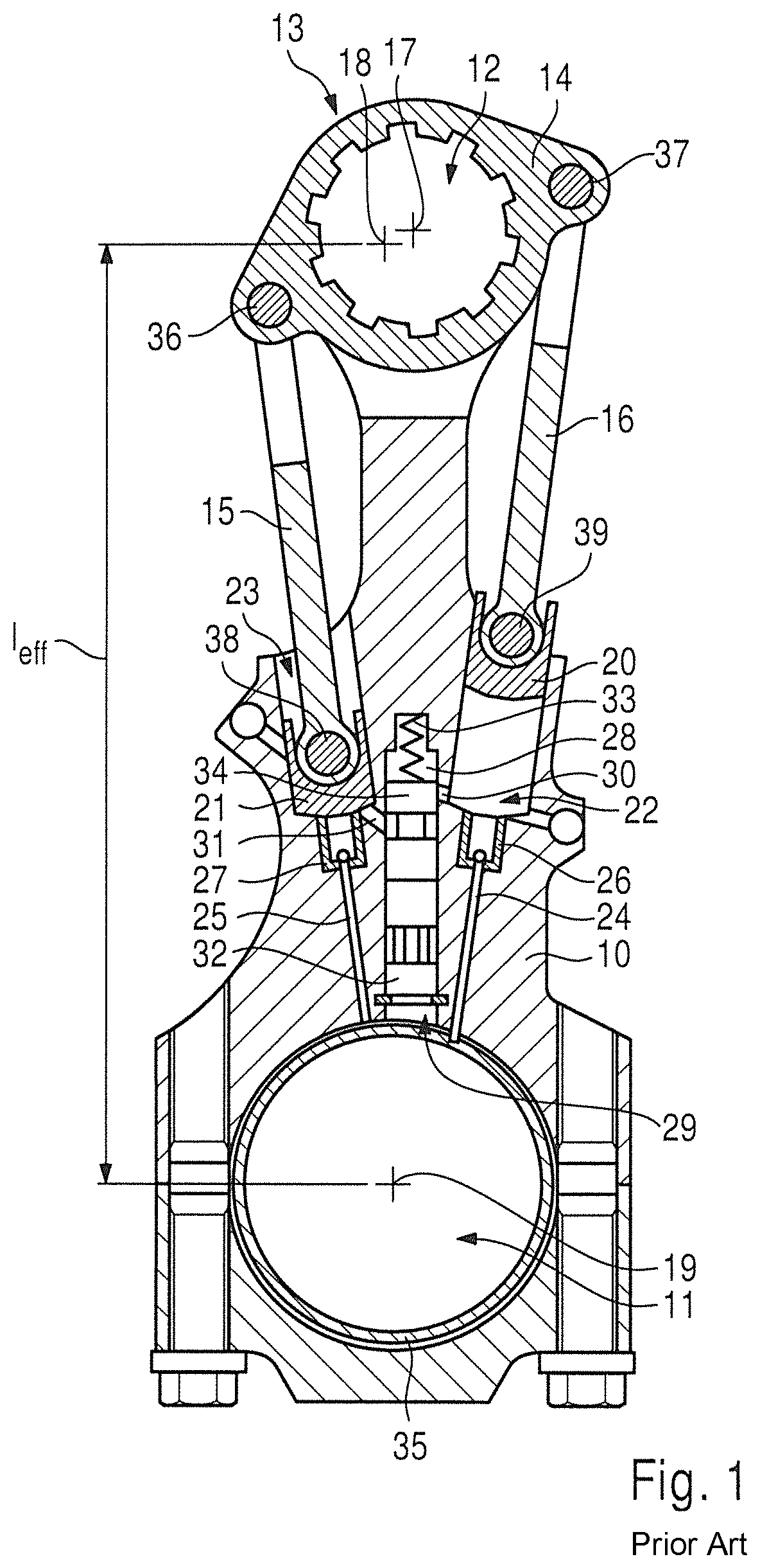 Method for producing a unit consisting of eccentric rod and piston of a connecting rod of an internal combustion engine