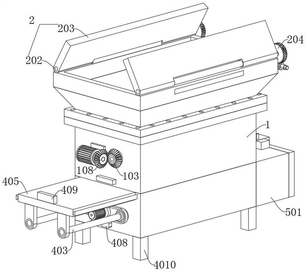 Treatment device for waste rubber tires